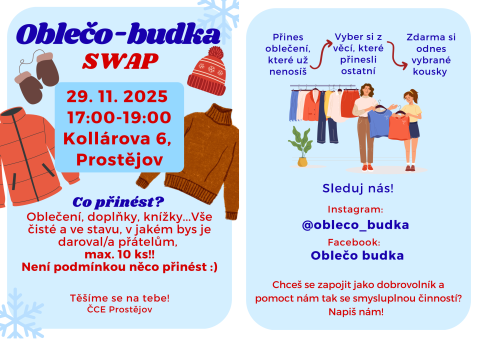 Oblečo-budka - pozvánka